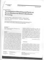 The influence of smoking and parity on serum markers for Down's syndrome screening