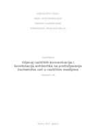 prikaz prve stranice dokumenta Utjecaj različitih koncentracija i kombinacija antibiotika na preživljavanje Escherichia coli u različitim medijima