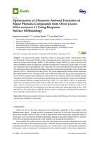 prikaz prve stranice dokumenta Optimization of Ultrasonic-Assisted Extraction (UAE) of Major Polyphenols from Olive Leaves (Olea europaea L.) Using Response Surface Methodology (RSM)
