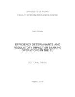 Efficiency determinants and regulatory impact on banking operations in the EU