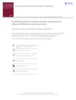 Profitability determinants of hotel companies in selected Mediterranean countries