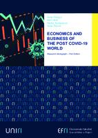 Economics and business of the post COVID-19 world