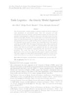 prikaz prve stranice dokumenta Trgovinska logistika – primjena gravitacijskog modela
