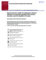 prikaz prve stranice dokumenta Macroeconomic model of institutional reforms’ influence on economic growth of the new EU members and the Republic of Croatia