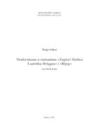 prikaz prve stranice dokumenta Modernizam u romanima "Zapisnici Maltea Lauridisa Briggea" i "Bijeg"