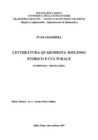 prikaz prve stranice dokumenta Letteratura quarnerina: riflesso storico e culturale
